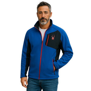 Spyder Constant Jacket Mens Large Blue Full Zip Fleece